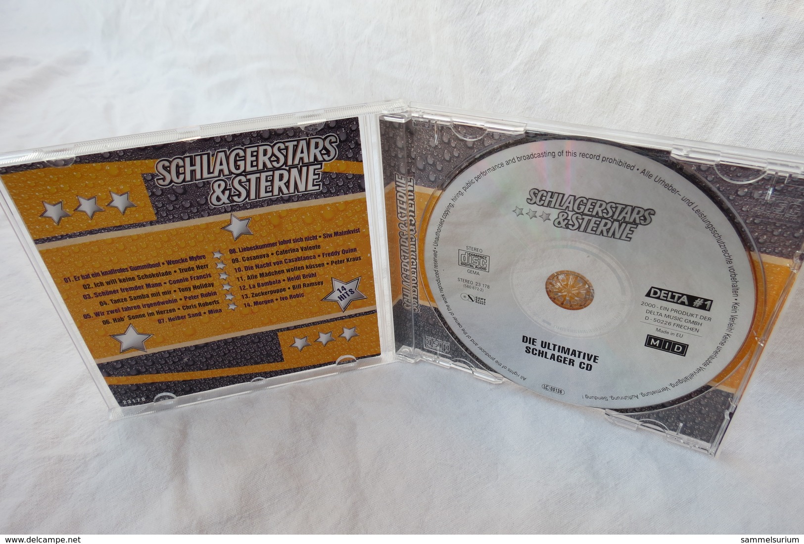 CD "Schlagerstars & Sterne" 14 Hits, Die Ultimative Schlager CD - Hit-Compilations
