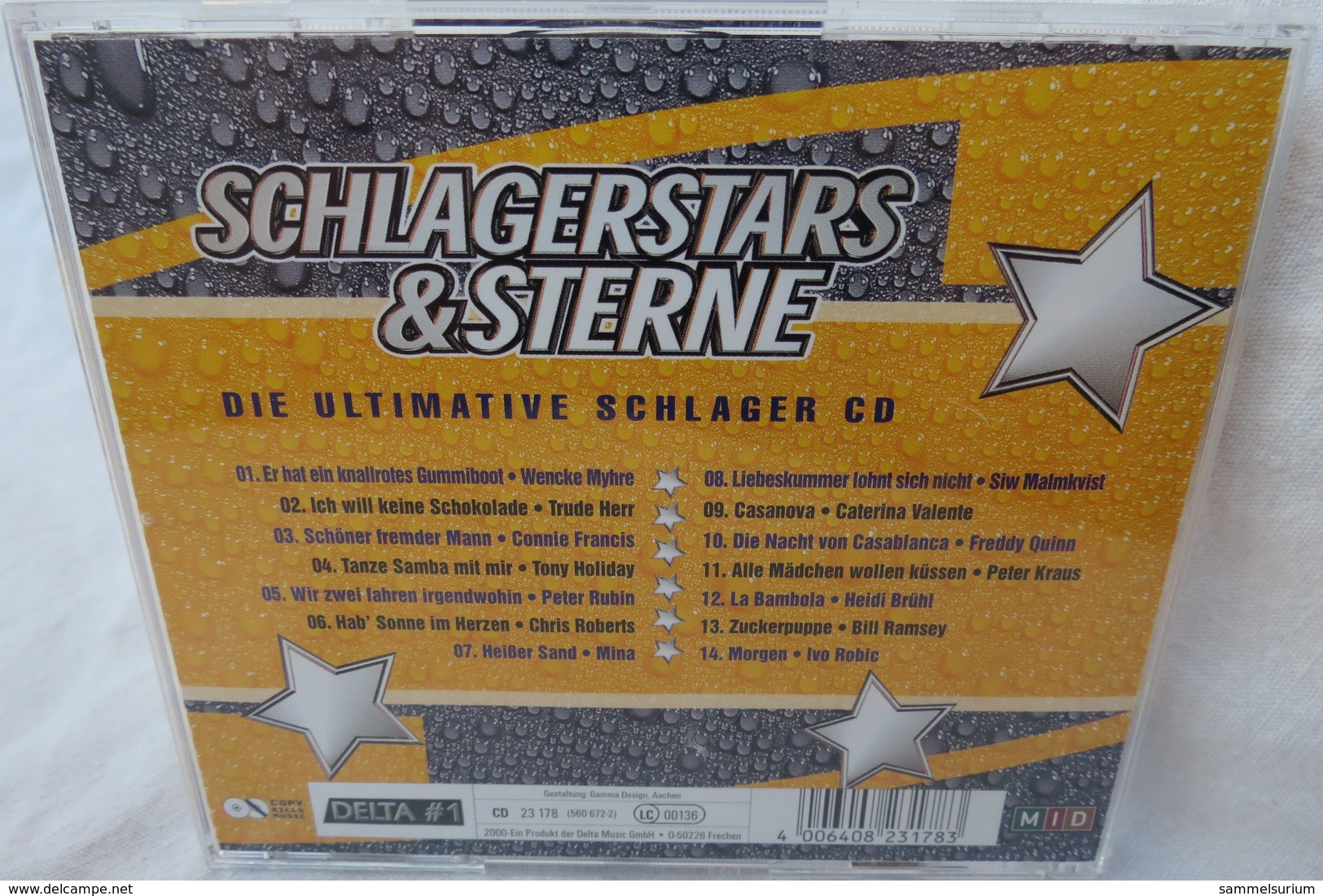 CD "Schlagerstars & Sterne" 14 Hits, Die Ultimative Schlager CD - Hit-Compilations