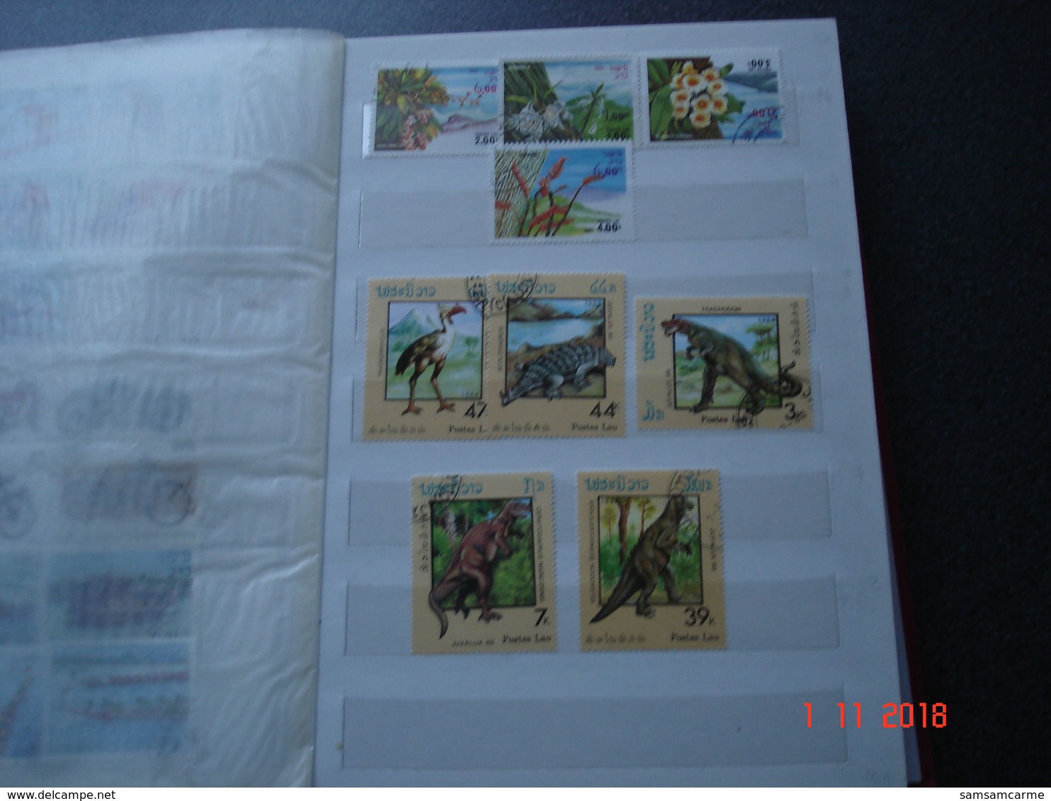 ALBUM AVEC PETITE COLLECTION DE TIMBRES SUR THEMATIQUES DIVERSES