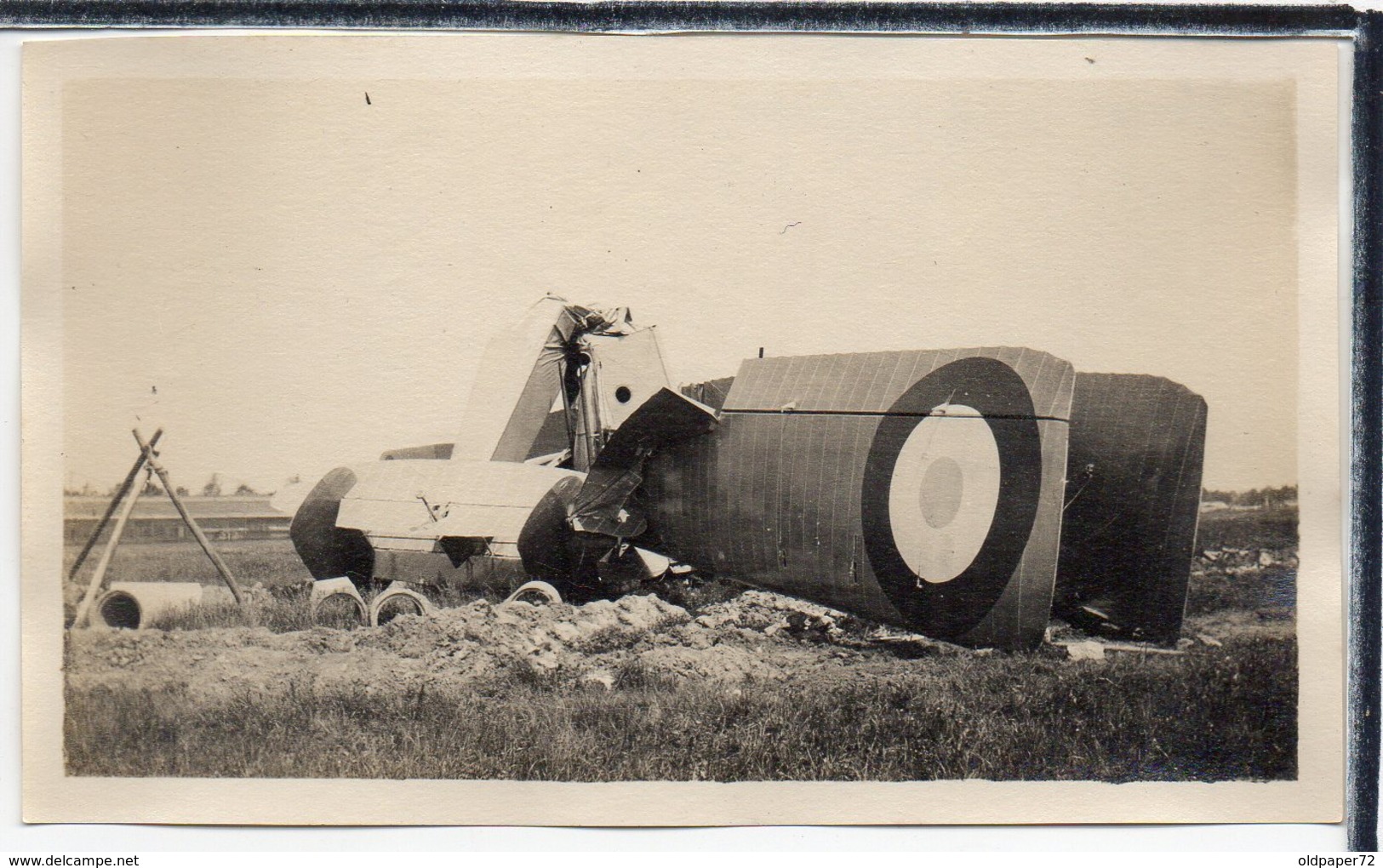 AVIATION - PHOTO ANCIENNE - AVION " BLERIOT " - CHUTE D'UN BLERIOT A 4 MOTEURS - Autres & Non Classés