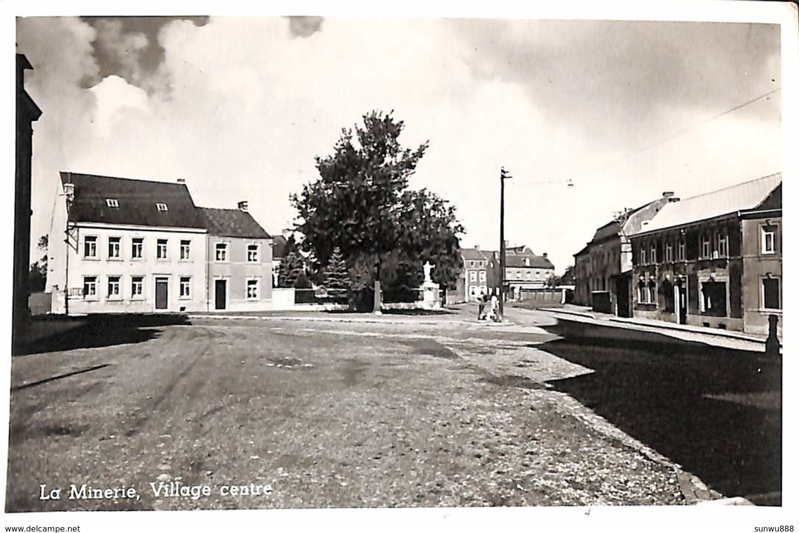 La Minerie - Lot 2 Cartes (Village Centre, L'Eglise) Photo Véritable Safima 1957 - Thimister-Clermont