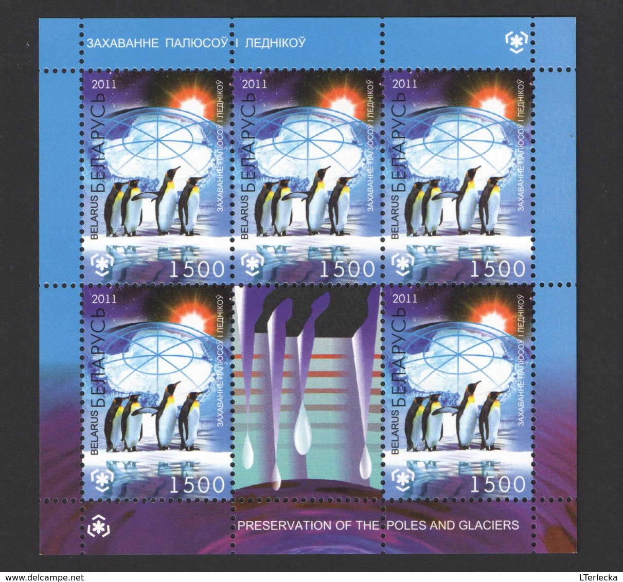 Belarus 2011 - Protection Of Polar Areas,MNH. Poles Glaciers Penguin Pinguïn Pinguino Manchots. Biélorussie/Wit-Rusland. - Preservar Las Regiones Polares Y Glaciares