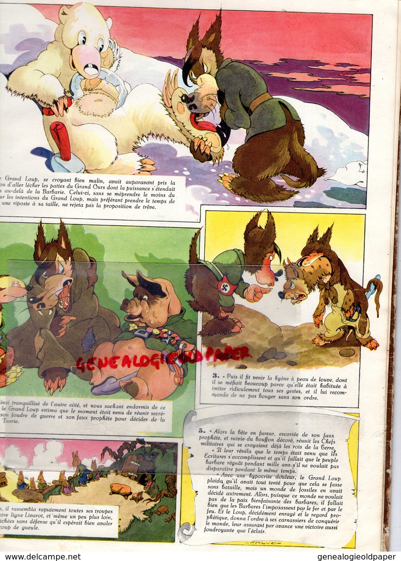 GUERRE 1939-1945-TRES RARE EDITION GP 1945- LA BETE EST MORTE -CALVO-GUERRE MONDIALE CHEZ LES ANIMAUX-PARIS