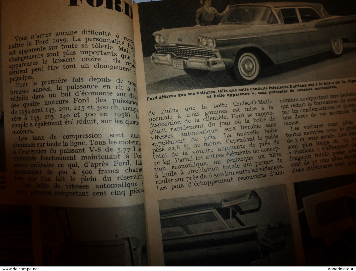 1958 MÉCANIQUE POPULAIRE: Les Automobiles Américaines;Capture Des Cerfs Avec Fléchettes;L'or De L'Afrique;etc - Voitures