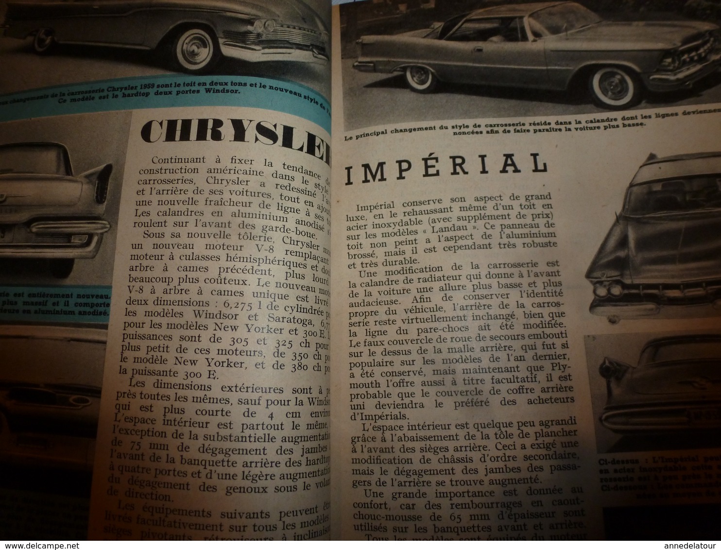 1958 MÉCANIQUE POPULAIRE: Les Automobiles Américaines;Capture Des Cerfs Avec Fléchettes;L'or De L'Afrique;etc - Voitures