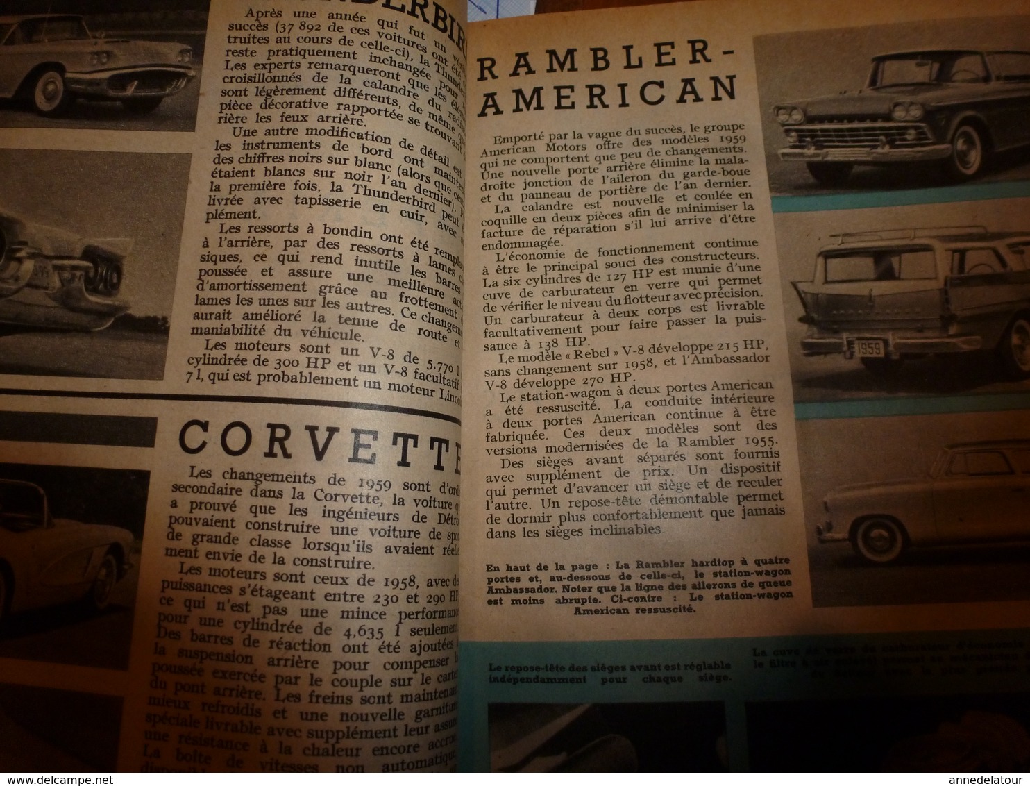 1958 MÉCANIQUE POPULAIRE: Les automobiles américaines;Capture des cerfs avec fléchettes;L'or de l'Afrique;etc