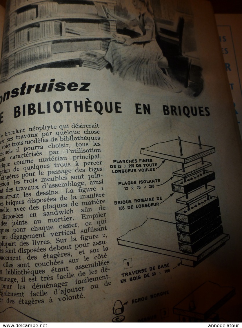 1958 MÉCANIQUE POPULAIRE: Les automobiles américaines;Capture des cerfs avec fléchettes;L'or de l'Afrique;etc