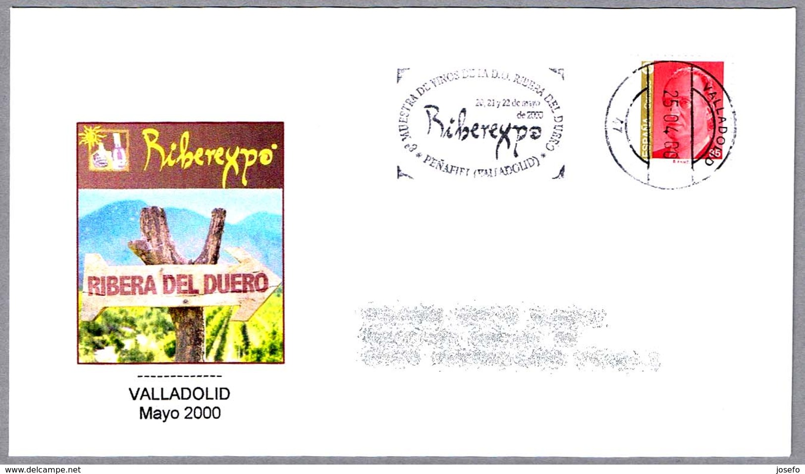 Muestra VINOS D.O. RIBERA DEL DUERO - Vino - Wine. Valladolid 2000 - Vinos Y Alcoholes