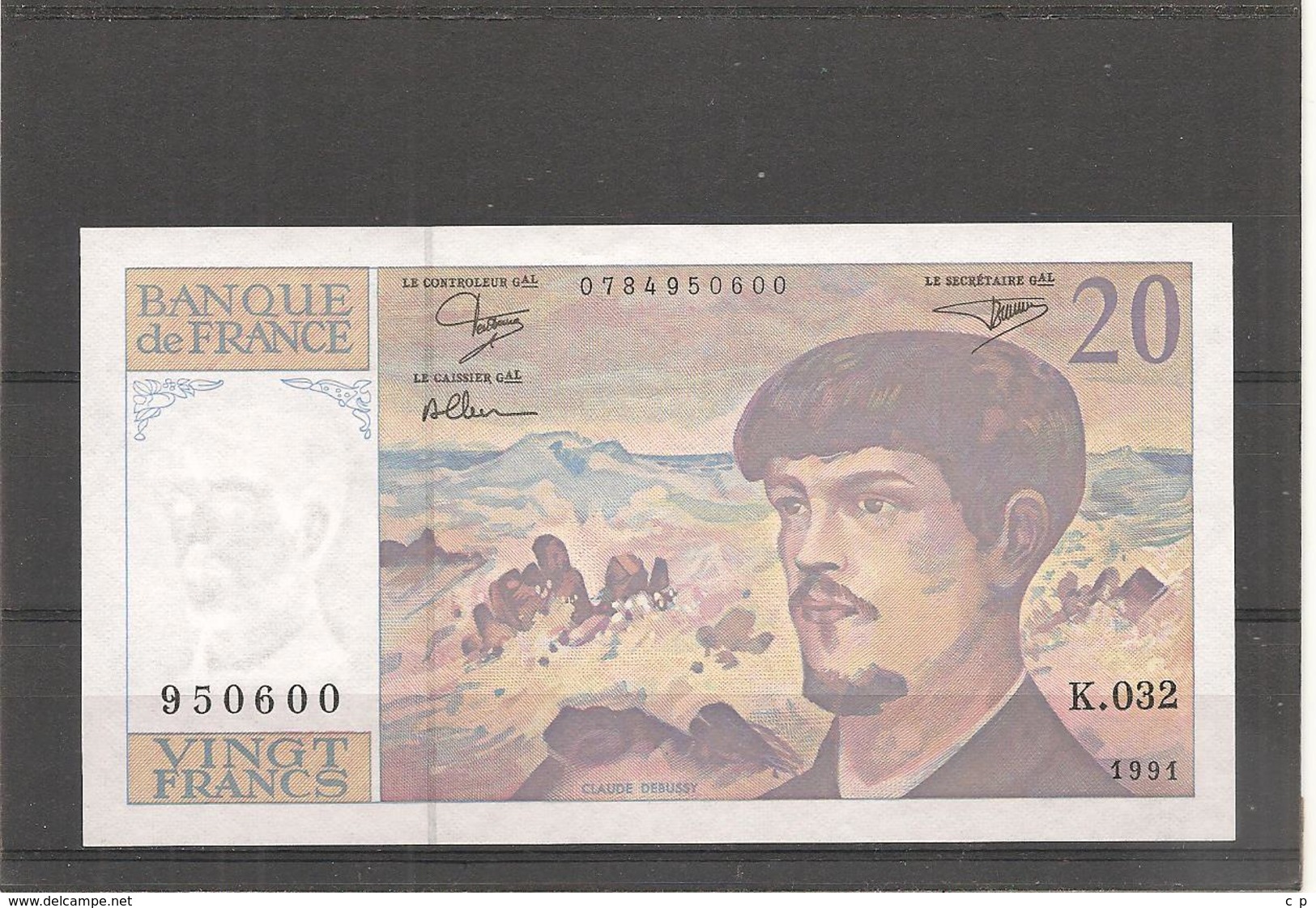 20 Francs DEBUSSY - 1991 - ALPHABET K 032 -  NEUF - Billets° JPP - 20 F 1980-1997 ''Debussy''