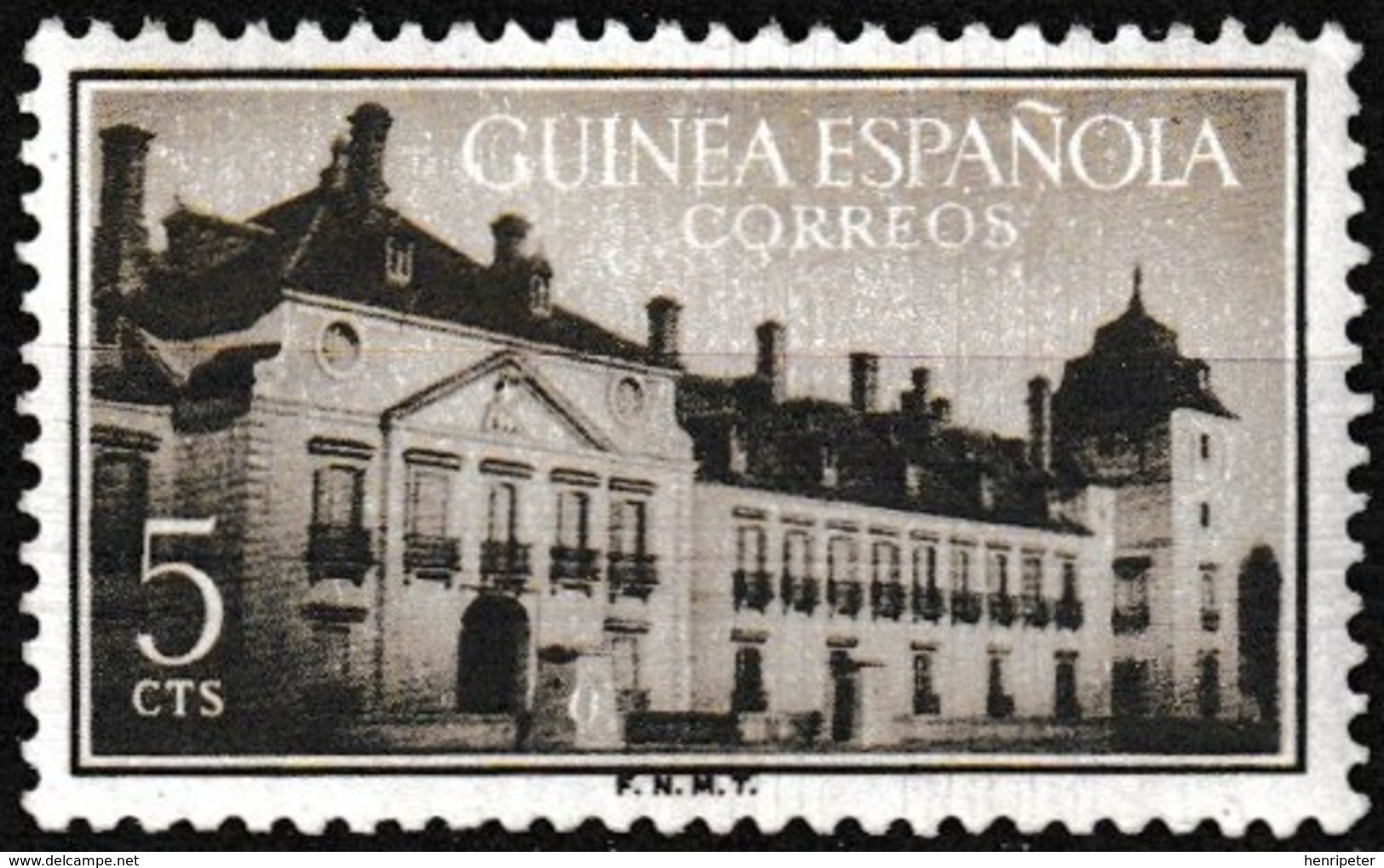 Timbre-poste Neuf Charnière - Prado National Museum In Madrid - N° 368 (Yvert) - Guinée Espagnole 1955 - Guinée Espagnole