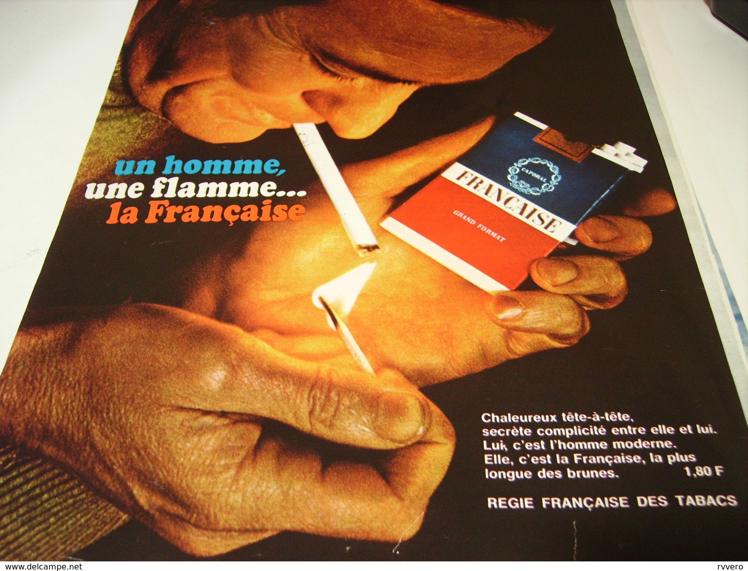 ANCIENNE PUBLICITE CIGARETTE FRANCAISE 1968 - Autres & Non Classés