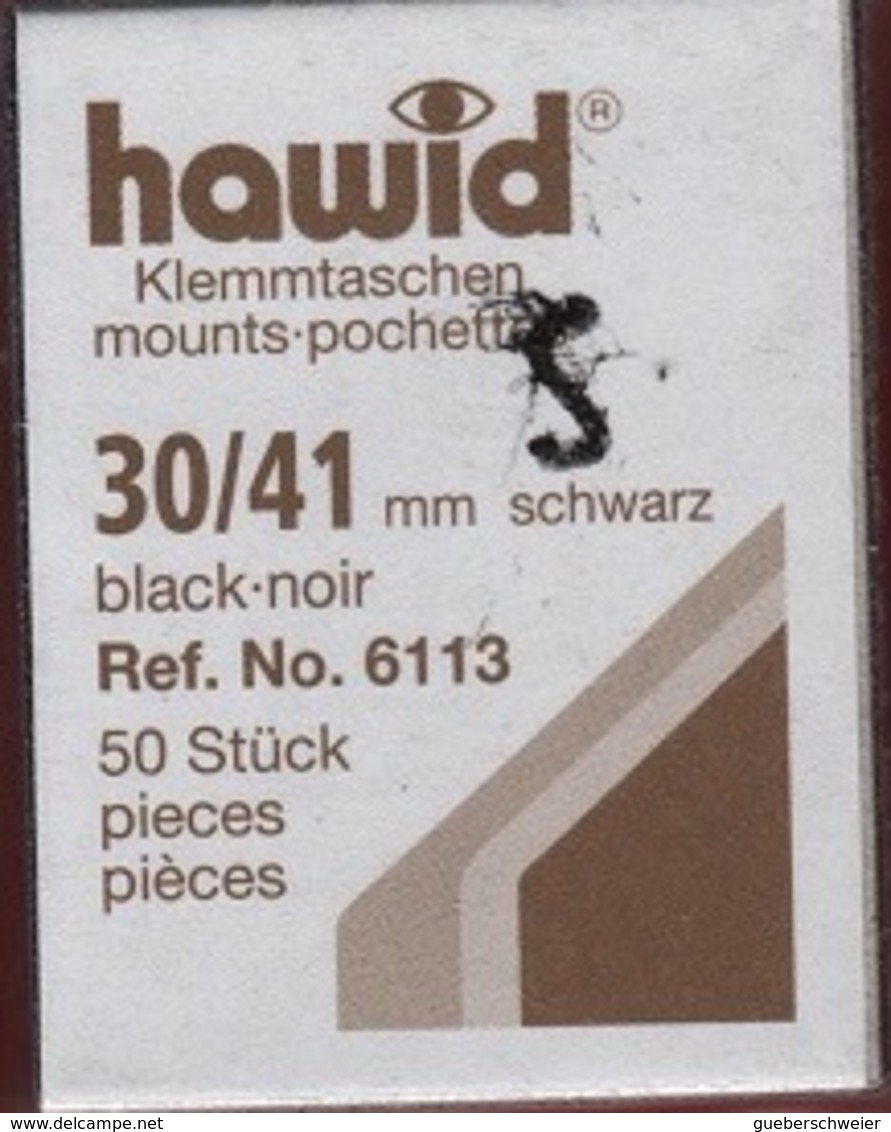 Paquet De 50 Pochettes Noires Hawid Simple Soudure Format 30 X 41  à  - 50% - Bandes Cristal