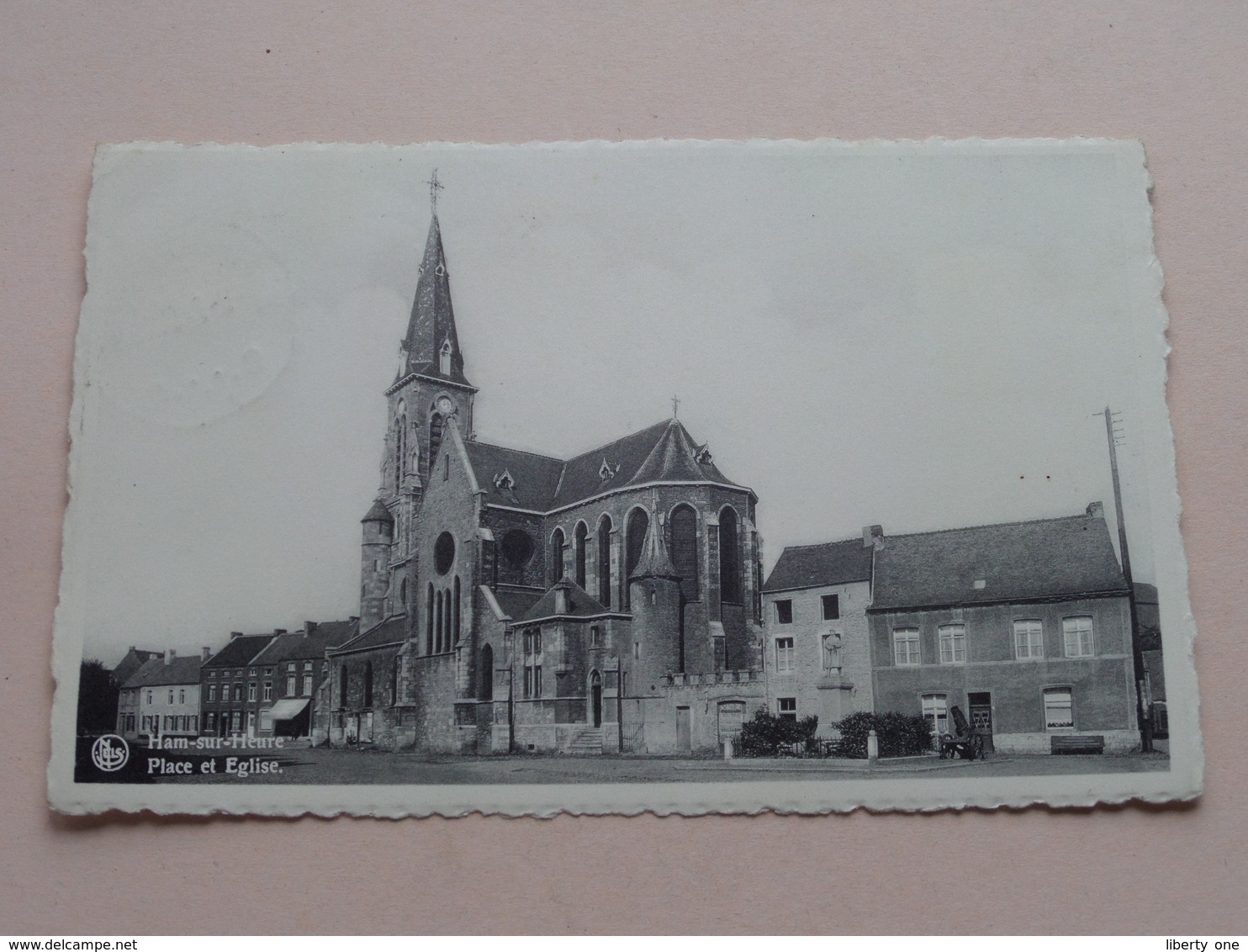 Place Et Eglise HAM-sur-Heure ( Quertinmont ) Anno 1960 ( Zie Foto Details ) ! - Ham-sur-Heure-Nalinnes