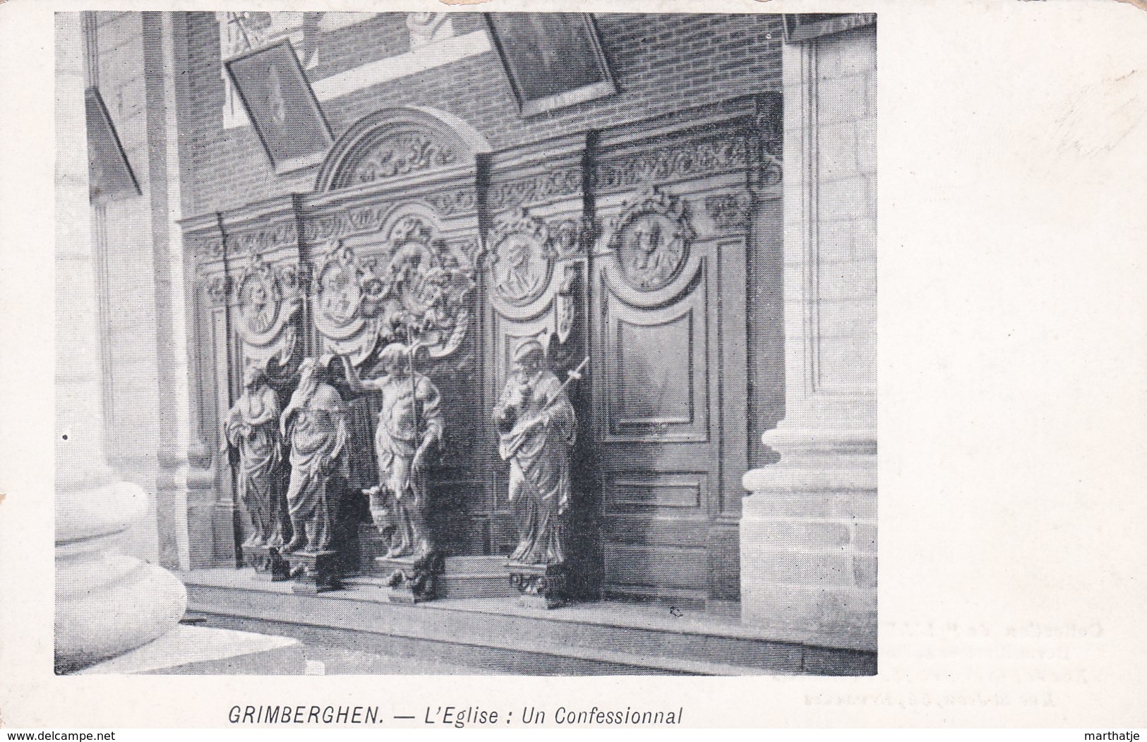 Grimberghen - L'Eglise : Un Confessionnal - Grimbergen