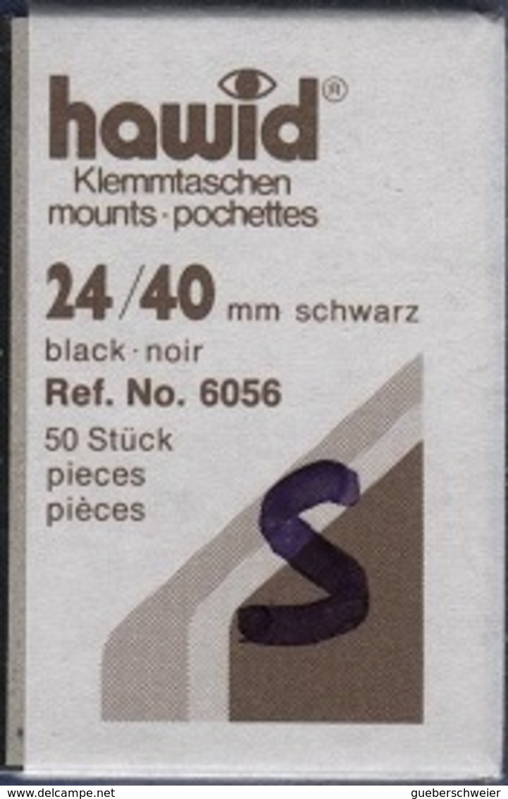 Paquet De 50 Pochettes Noires Hawid Simple Soudure Format 24 X 40 à - 50% - Mounts