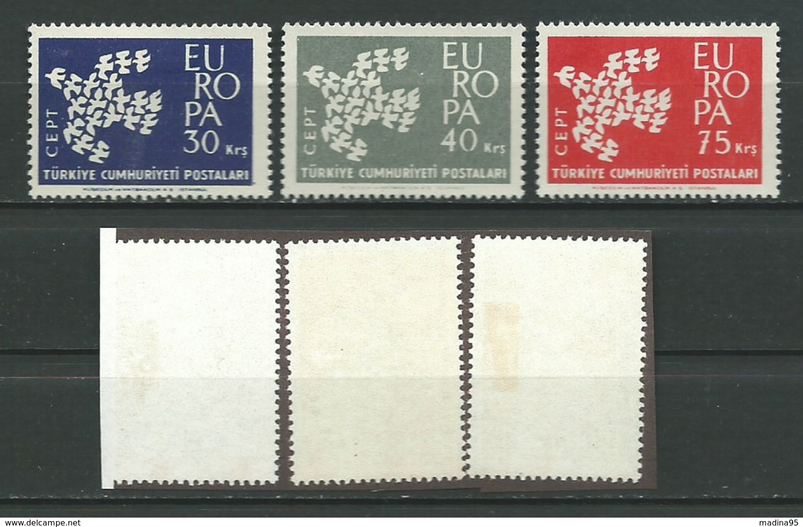 TURQUIE: *, N°YT 1599 à 1601, Série Europa, TB - Unused Stamps