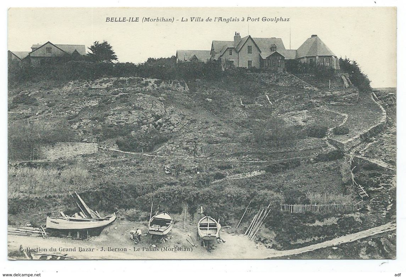 CPA BELLE ILE, LA VILLA DE L'ANGLAIS A PORT GOULPHAZ, MORBIHAN 56 - Belle Ile En Mer