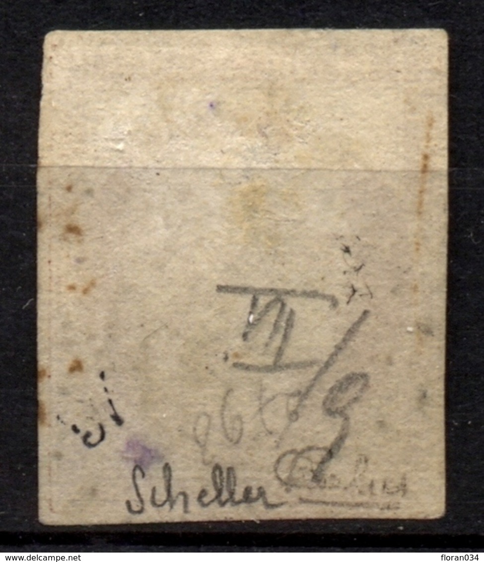 France N° 6 Obl. Losange DS2 - Signé Calves/Scheller - 1er Choix - Cote 1000 Euros - 1849-1850 Ceres