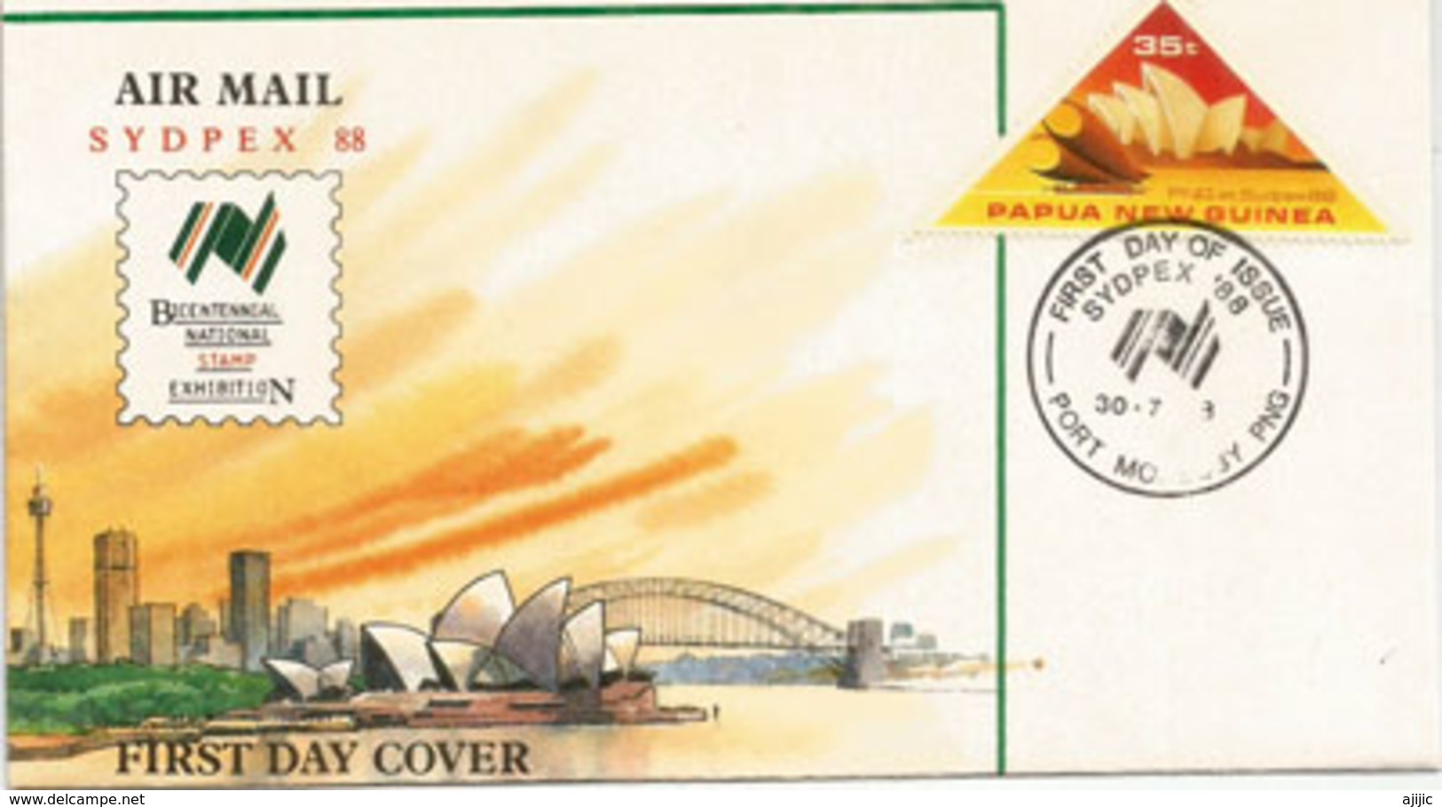 SYDNEY OPERA HOUSE,  émission Spéciale De La Papouasie,  FDC Année 1988 - Musik