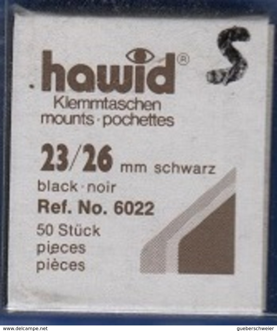 Paquet De 50 Pochettes Noires Hawid Simple Soudure Format 23 X 26 à - 50% - Bandes Cristal