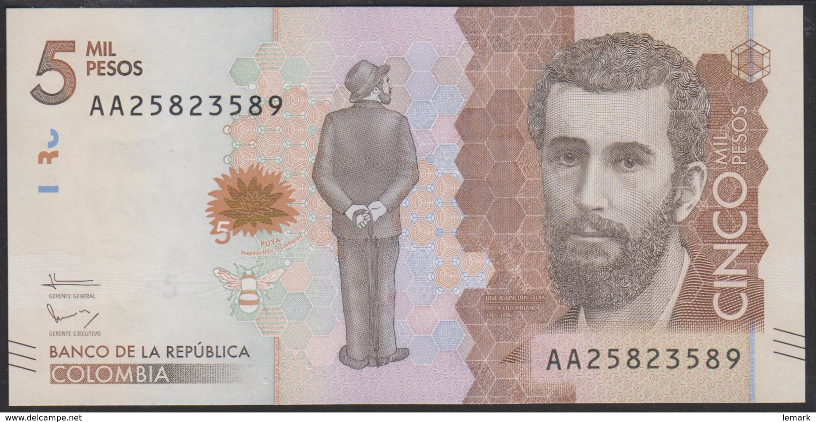 Colombia 5000 Pesos 2015 P459 UNC - Colombie