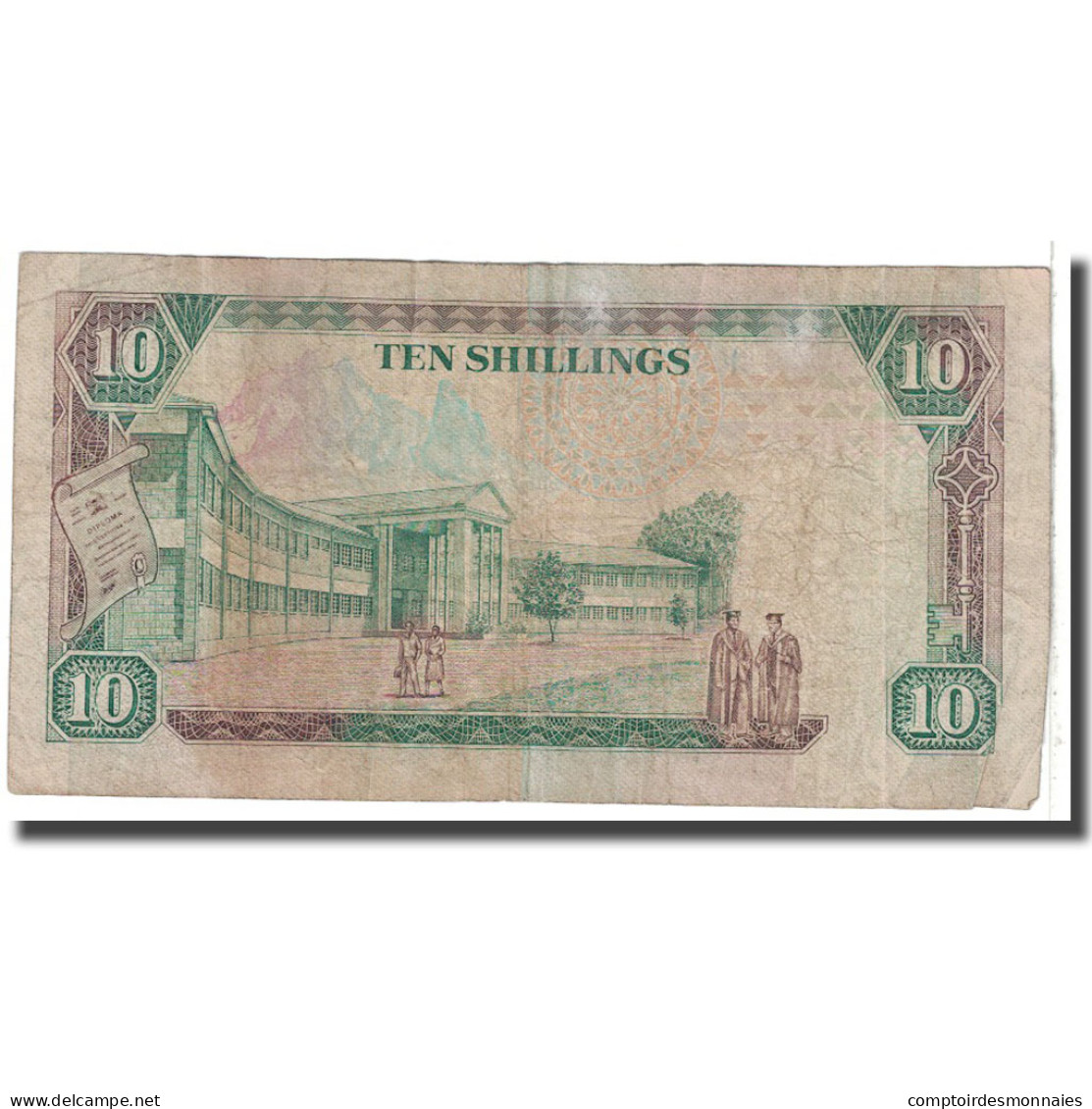 Billet, Kenya, 10 Shillings, 1990, 1990-07-01, KM:24b, B - Kenya