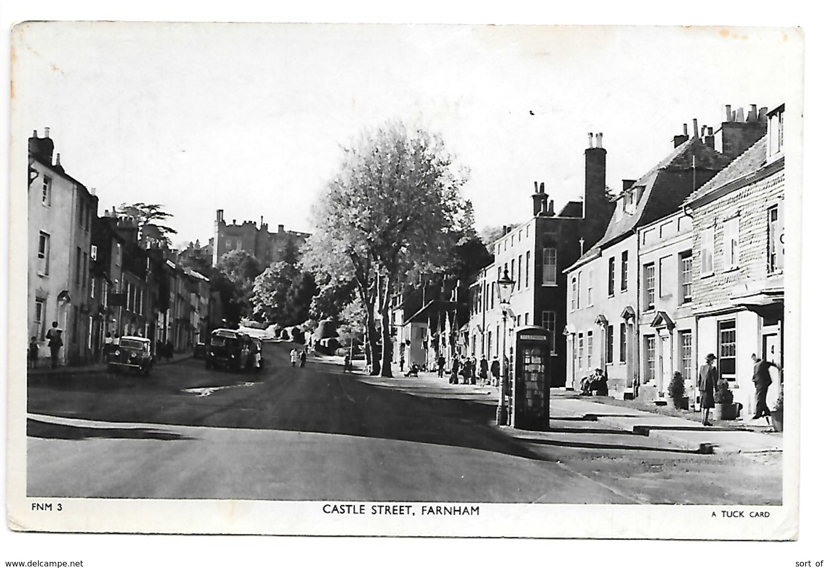 REAL PHOTO POSTCARD - FANHAM - CASTLE STREET --- B367 - Surrey