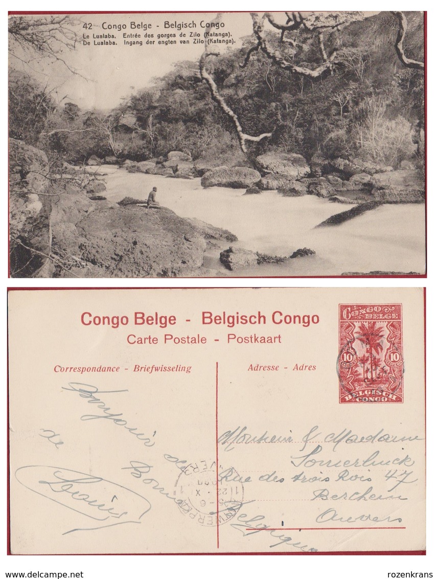 Belgisch Congo Belge 1920 Afrique Etnique Etnic Le Lualaba Ingang Der Engten Van Zilo Katanga (Pli - Fold) Africa Boma - Congo Belge