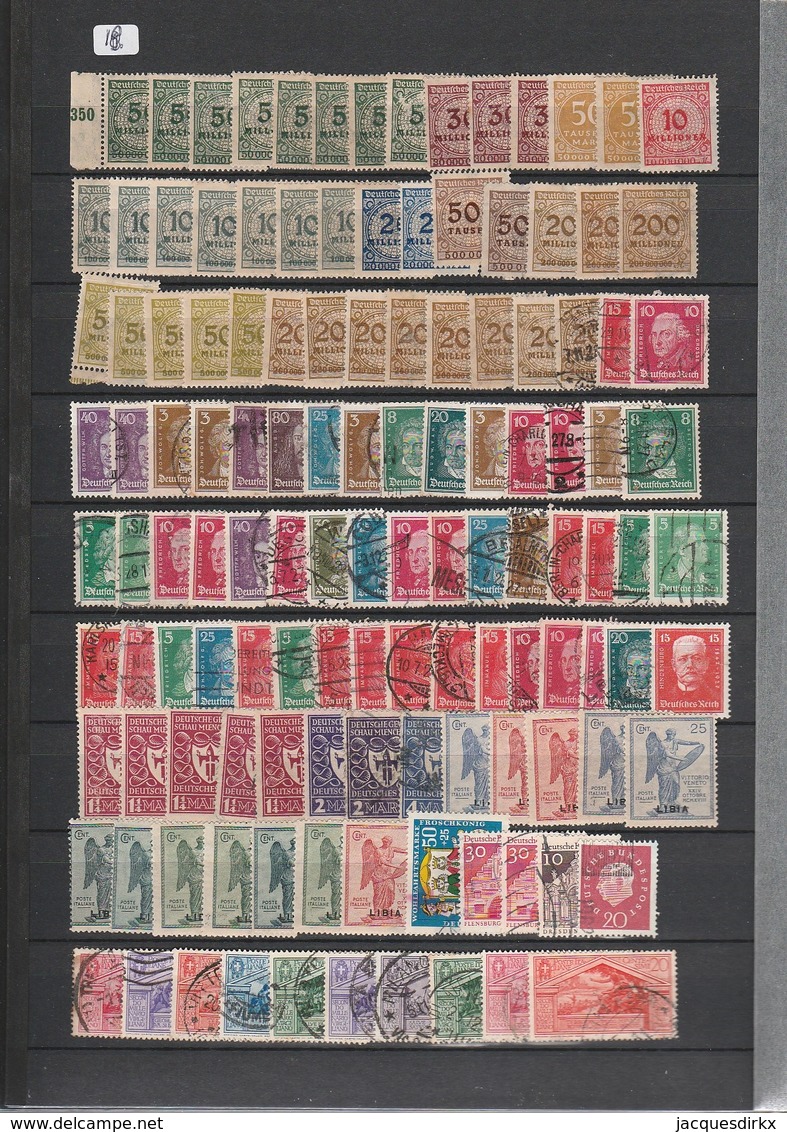 Deutsches Reich   .   Lot Of Stamps - Gebruikt