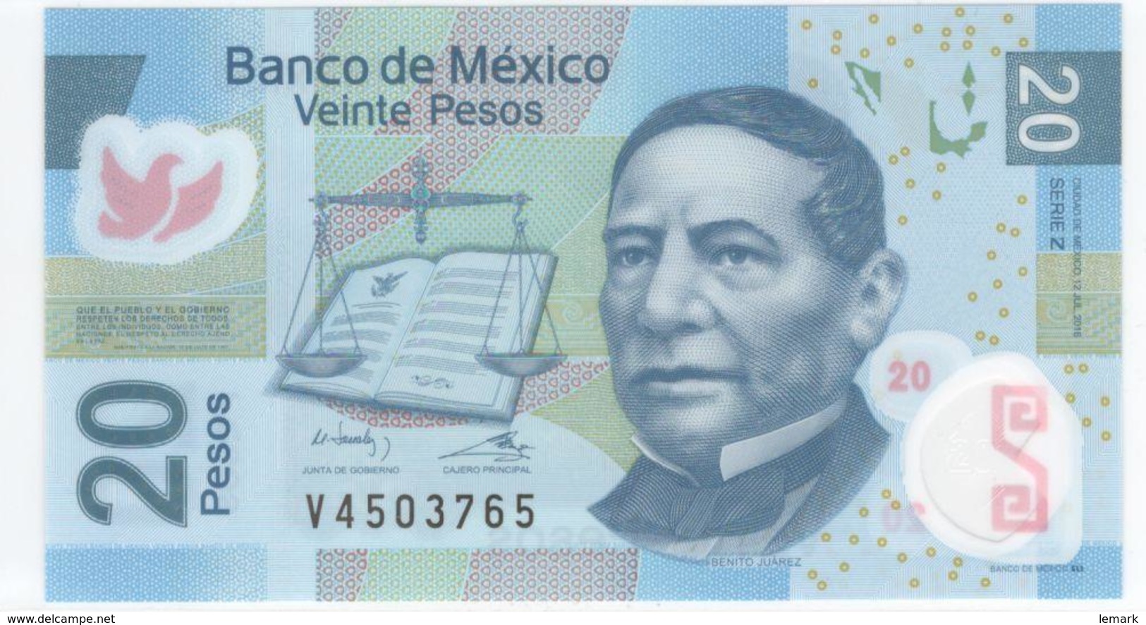 Mexico 100 Peso 2016 P122nV UNC - Mexique