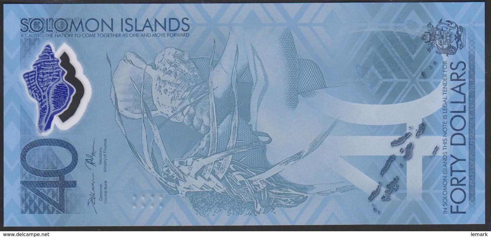 Solomon Islands 40 Dollar 2018 Pnew UNC - Salomons