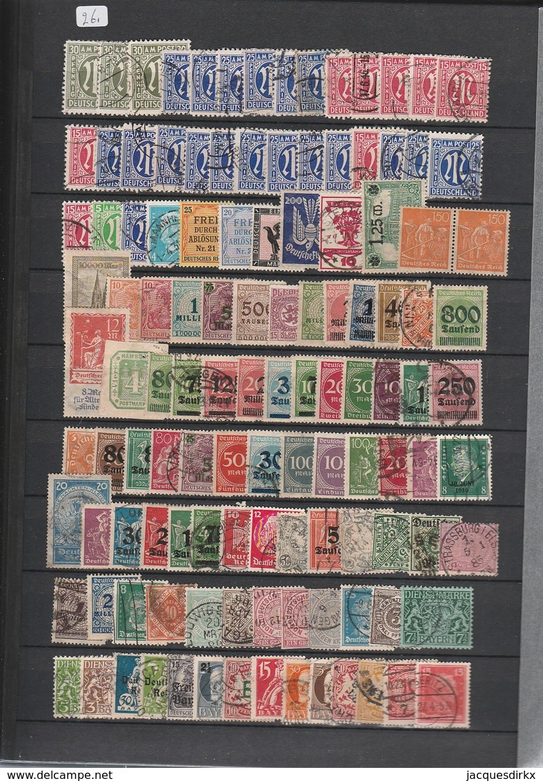 Deutsches Reich    .   Lot Of Stamps - Gebruikt