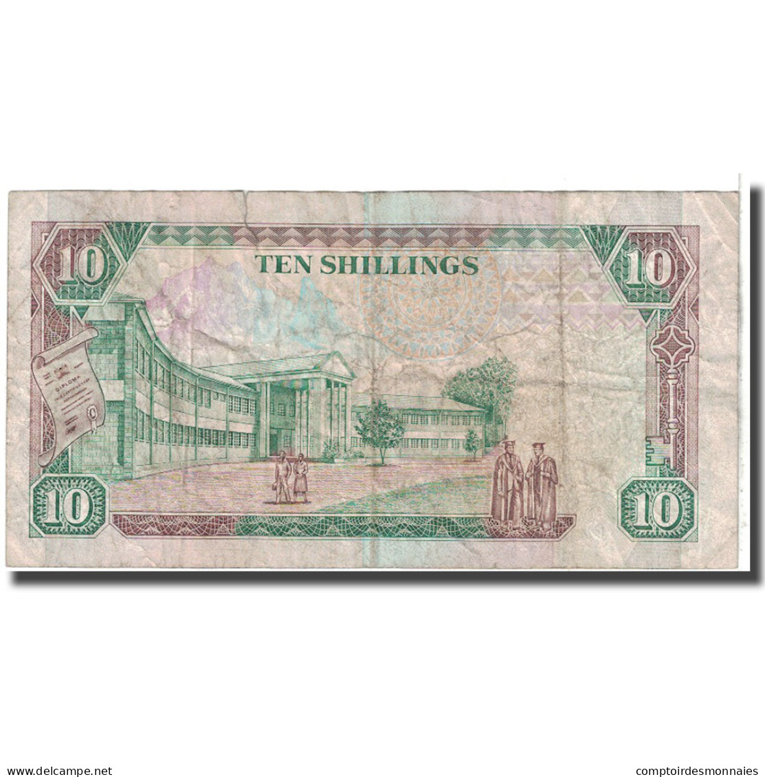 Billet, Kenya, 10 Shillings, 1991, KM:24c, B - Kenya