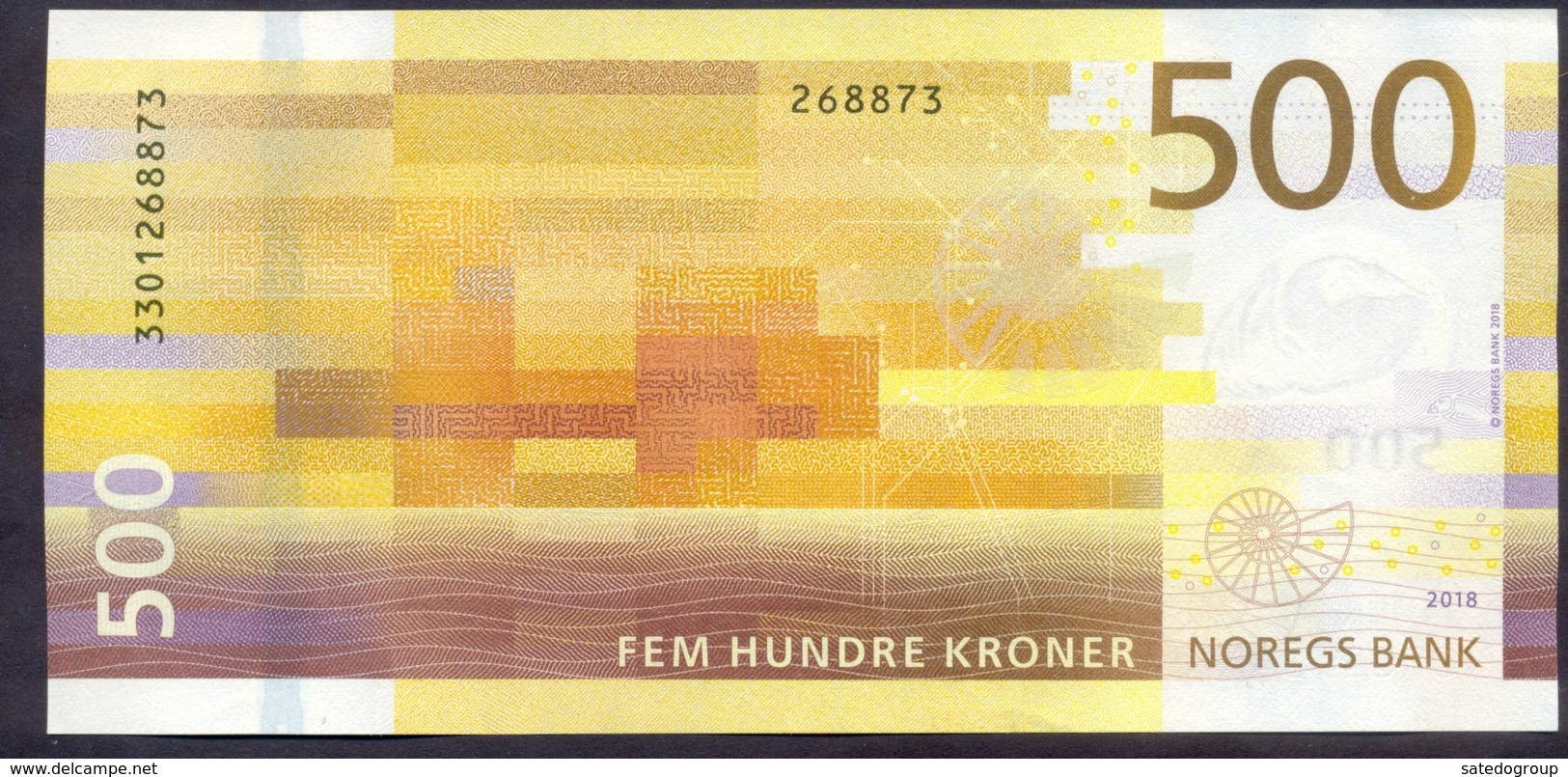 Norway 500 Kroner 2018 UNC P- NEW - Norway