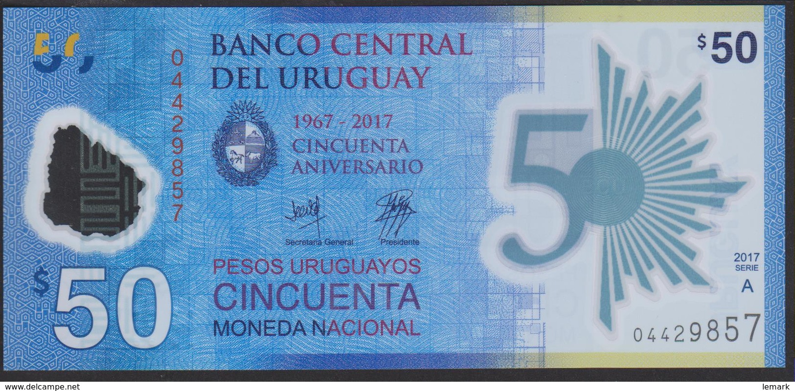 Uruguay 50 Pesos 2018 Pnew UNC - Uruguay