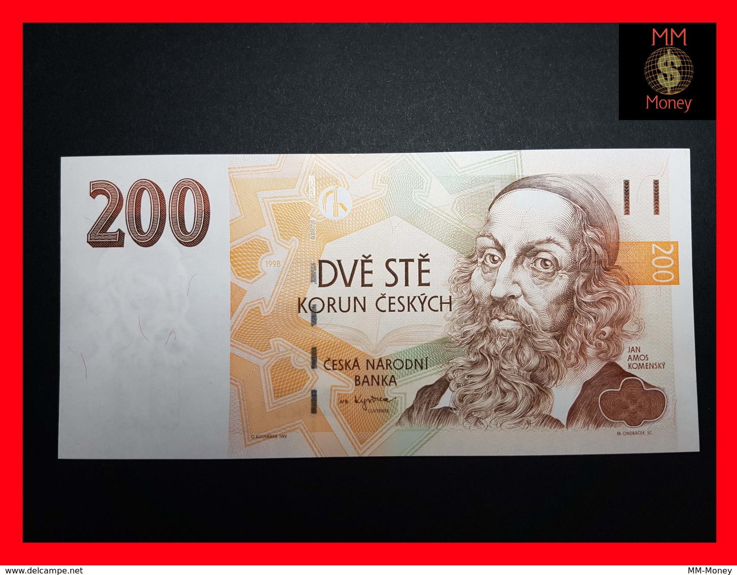 Czech Republic - CZECHIA  200 Korun 1998   P.  19  UNC - Repubblica Ceca