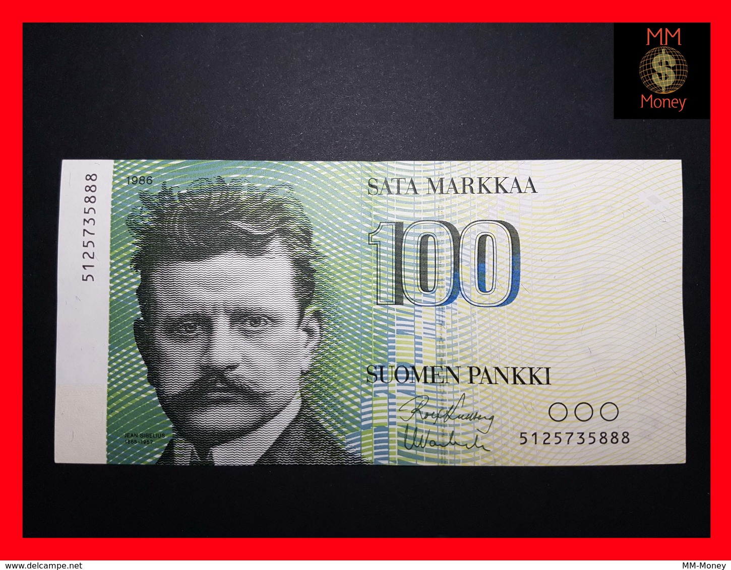 Finland 100 Markkaa 1986 P. 115 AU - Finlande