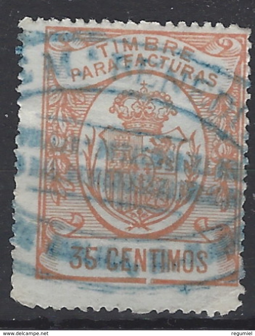 Facturas Y Recibos 09 (o) Corona Real. 1920 - Fiscales