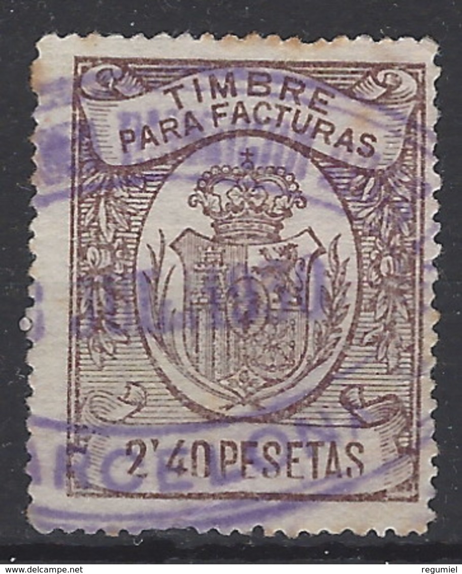 Facturas Y Recibos 15 (o) Corona Real. 1920 - Fiscales
