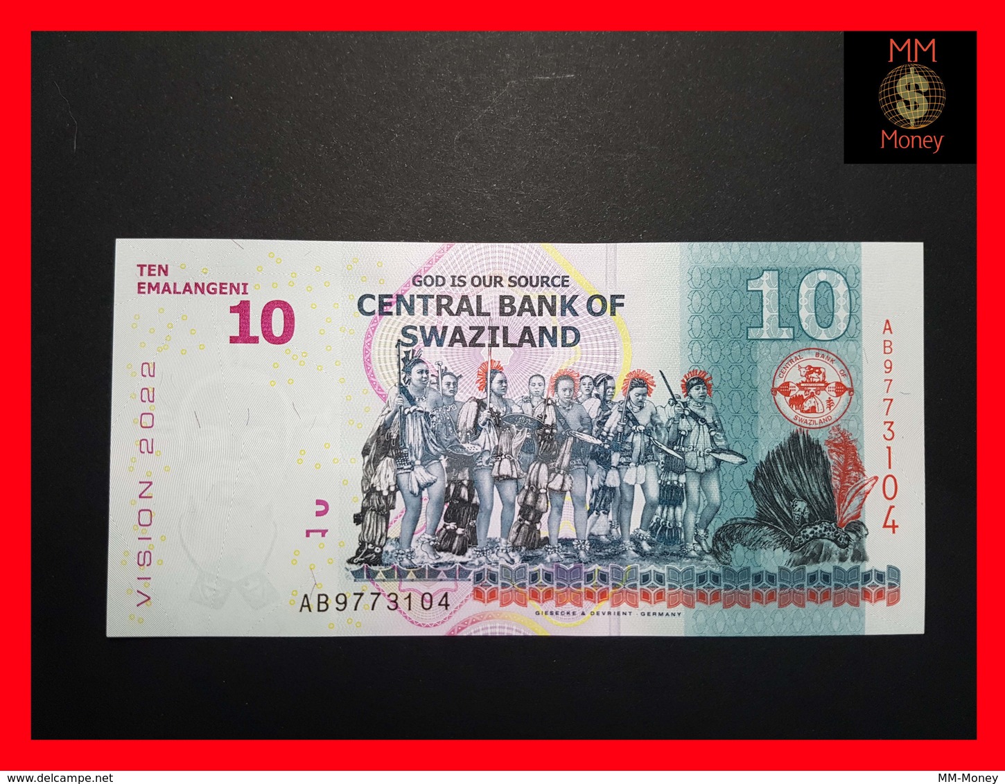 SWAZILAND  10 Emalangeni 6.9.2015  P.41 UNC - Swaziland