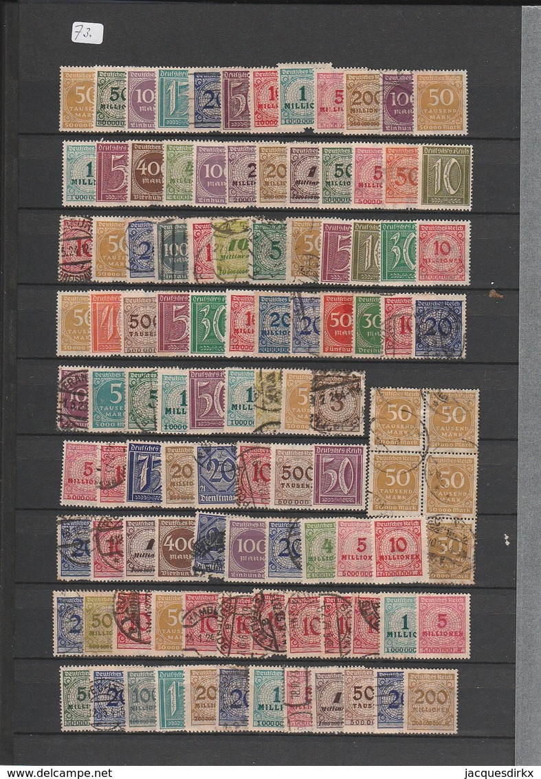 Deutsches Reich  .   Lot Of Stamps - Gebruikt