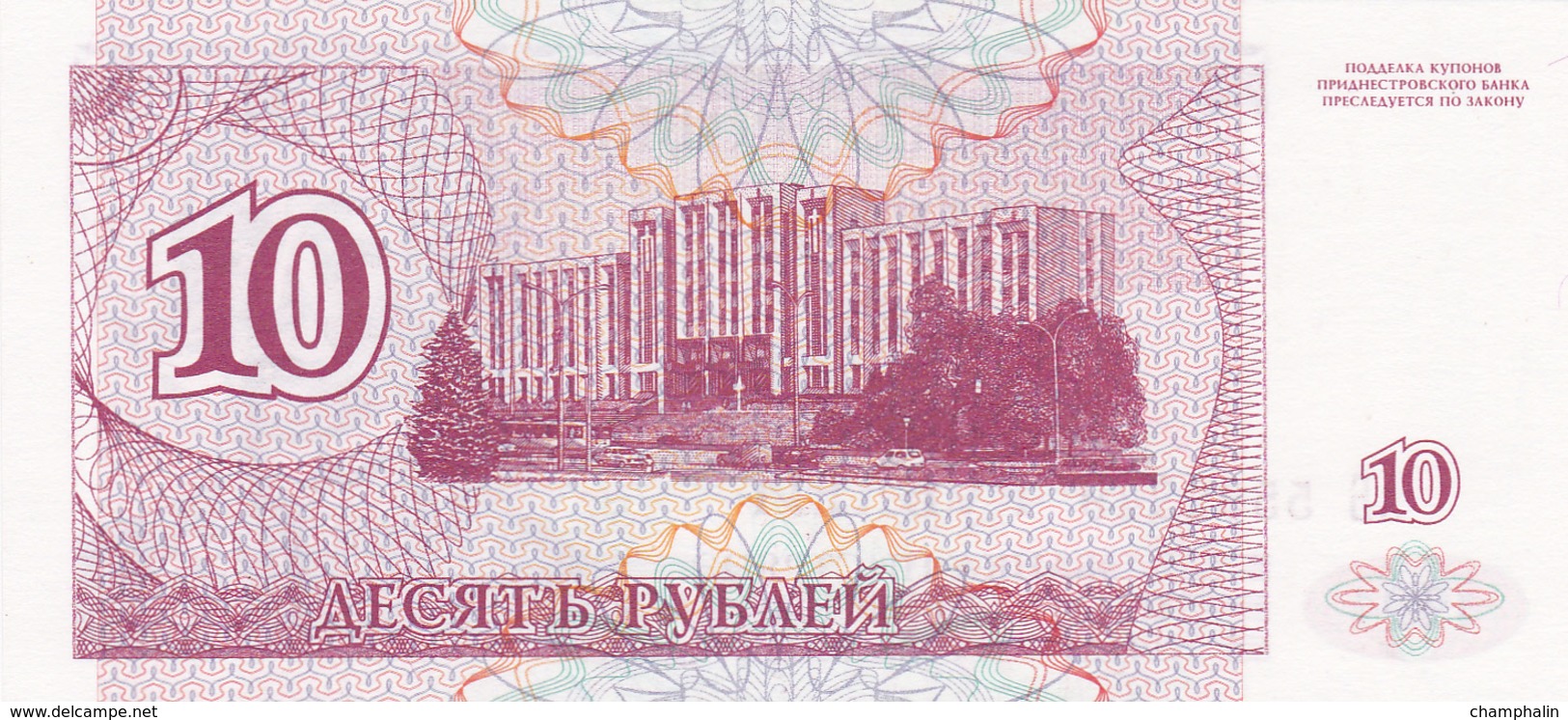 Transnistrie - Billet De 10 Roubles - 1994 - Neuf - Moldova