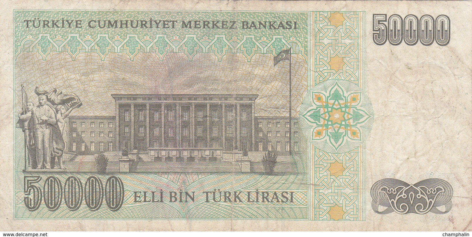 Turquie - Billet De 50000 Lira - Turquie