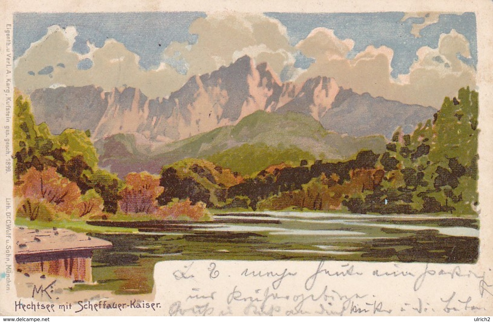 AK Hechtsee Mit Scheffauer Kaiser - 1899 (37458) - Kufstein