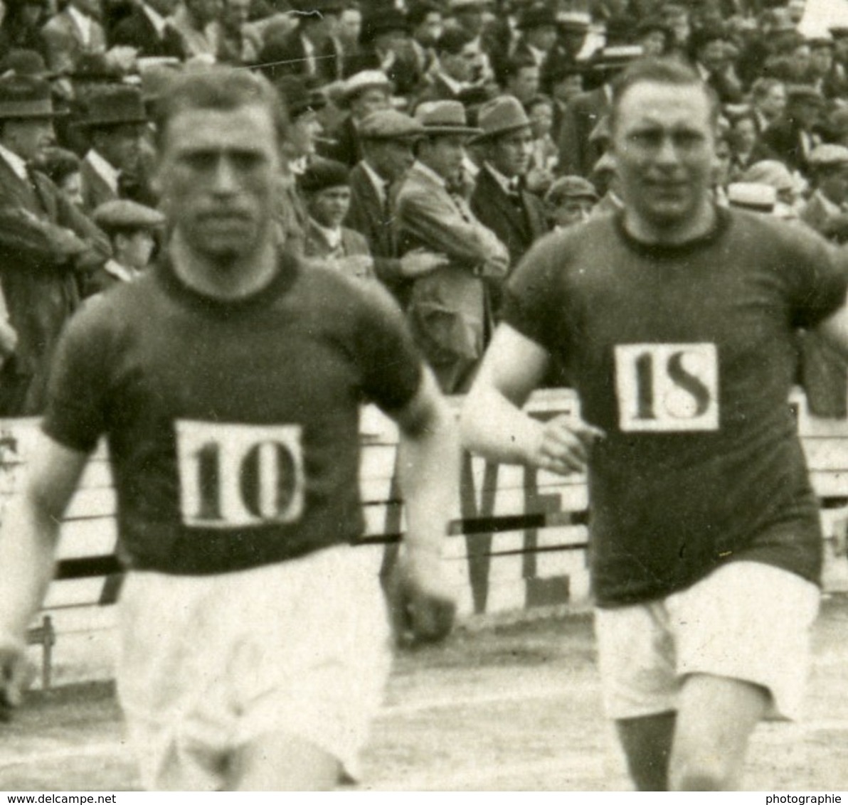 Paris Course Athletisme France Belgique Equipe Belge Ancienne Photo Juin 1923 - Sports