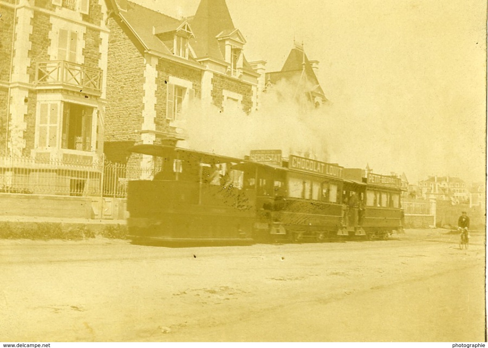 France Bretagne Paramé Tramway De St Servan Saint Malo Ancienne Photo 1900 - Lieux