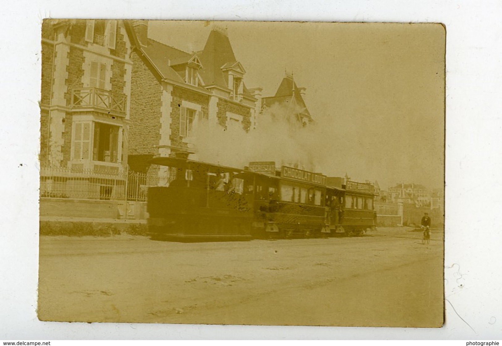 France Bretagne Paramé Tramway De St Servan Saint Malo Ancienne Photo 1900 - Lieux