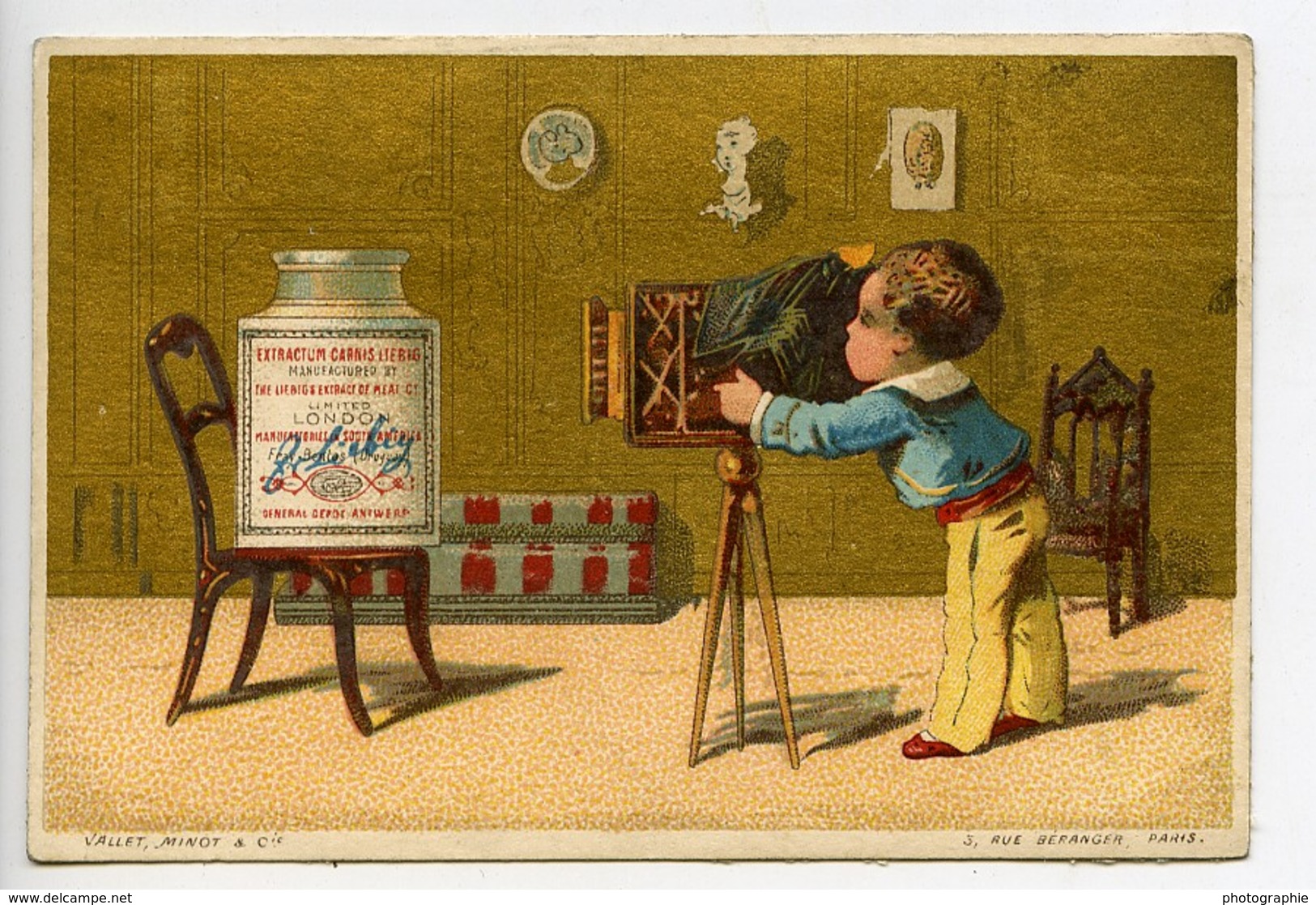 France Compagnie Liebig Chromo Publicitaire Recette Photographe 1890 - Sonstige & Ohne Zuordnung