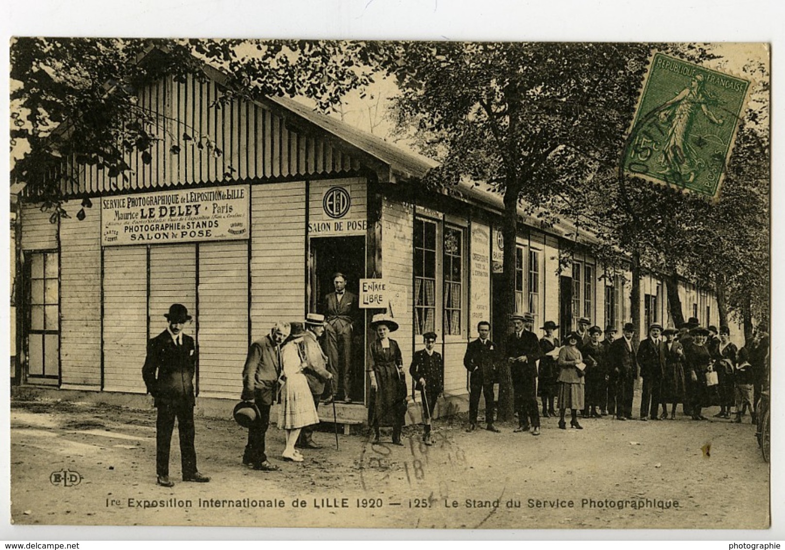 France Lille Exposition Internationale Carte Postale Photographe Maurice Le Deley 1920 - Autres & Non Classés