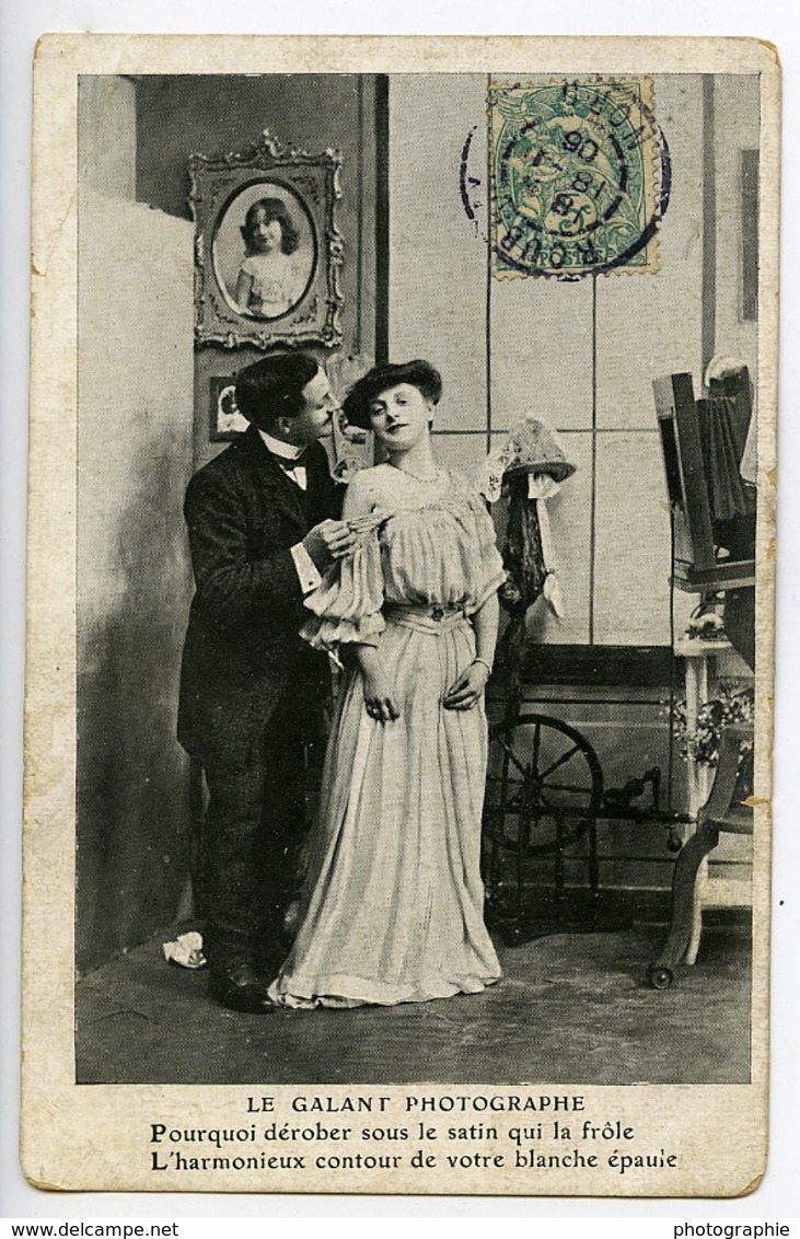 France Carte Postale Le Galant Photographe Fantaisie Erotique 1900 - Sonstige & Ohne Zuordnung